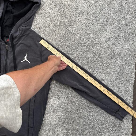 Jordan Hoodie Mens Medium Full Zip Dri-FIT Athletic Sweatshirt DC9737-010 - Picture 5 of 12